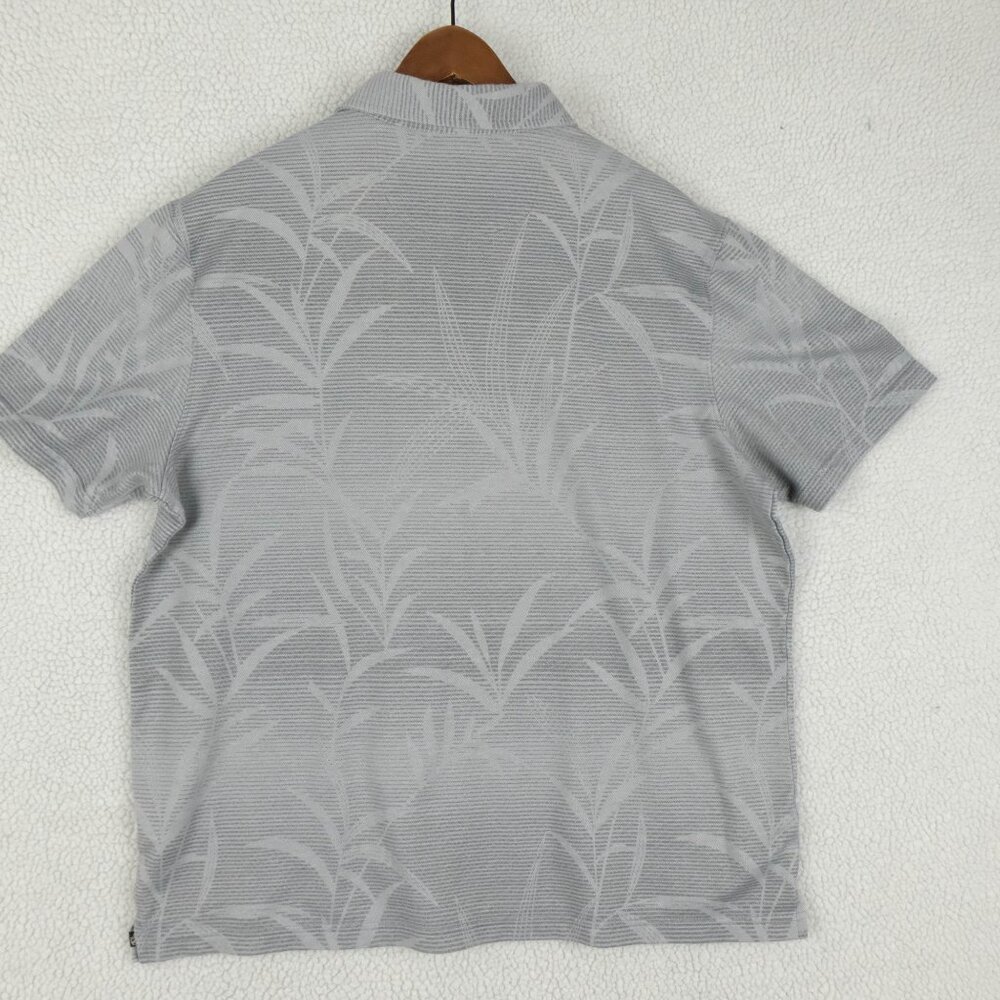 Nat Nast Polo Mens Large Gray Tropical Golf Performance Stretch Short Sleeve  Pl - Picture 4 of 7